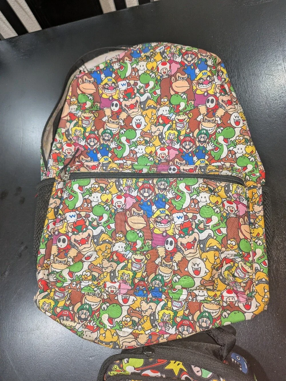 Super Mario Characters All Over Print Backpack and Lunchbox